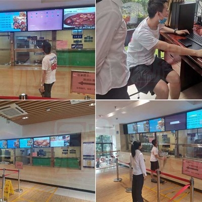 广州南站行车公寓员工食堂_信息发布广告屏