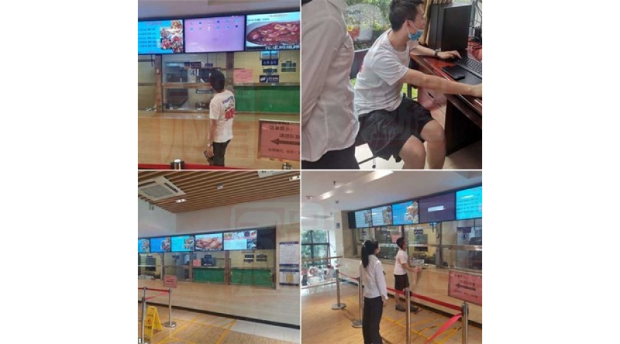 广州南站行车公寓员工食堂_信息发布广告屏